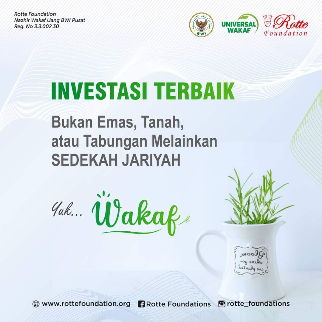 Investasi Terbaik, Bukan Emas, Tanah atau Tabungan melainkan SEDEKAH JARIYAH